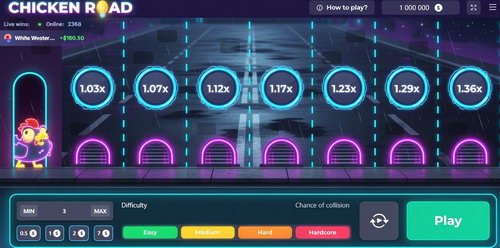 Chicken Road — gioco del pollo, crash con moltiplicatore in tempo reale